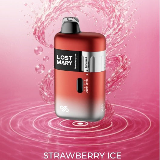 Lost Mary Ultrasonic 35K Strawberry Ice Disposable Vape - Black Coral
